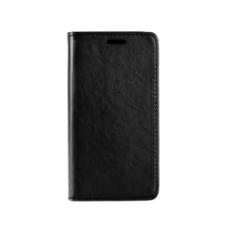 Telefontok Samsung Galaxy A50 - Smart Magnetic fekete szilikon keretes mágneses könyvtok-1