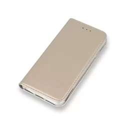 Telefontok Samsung Galaxy A50 - Smart Magnet arany szilikon keretes mágneses könyvtok-2