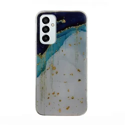 Samsung Galaxy A05s telefontok - Gold Glam Iceberg - mintás műanyag hátlap tok, szilikon kerettel-1