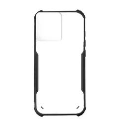 Motorola Moto Edge 50 Pro 5G telefontok - fekete / átlátszó ütésálló hátlap tok-1