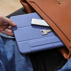 Tablettok iPad Pro 13 2024-2025 (7-8. Gen, 13 coll) - ESR REBOUND levendula smart case ceruza tartóval, mágneses rögzítéssel-4