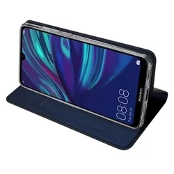 Telefontok Huawei Y7 2019 / Y7 PRIME 2019 - Dux Ducis kék flipcover tok-4