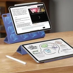 Tablettok iPad Air 13 (2024, 13 coll) - ESR REBOUND levendula smart case ceruza tartóval, mágneses rögzítéssel-2