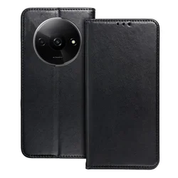 Telefontok Xiaomi Redmi A3 - Smart Magnetic fekete szilikon keretes mágneses könyvtok-4