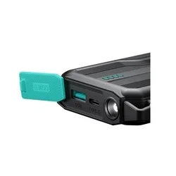 Joyroom L016 powerbank - fekete power bank 10000mAh, beépített MicroUSB/Type-C/Lightning/USB kábelekkel-3