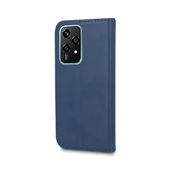 Honor 200 Lite 5G telefontok - Smart Magnetic kék szilikon keretes mágneses könyvtok ﻿-1