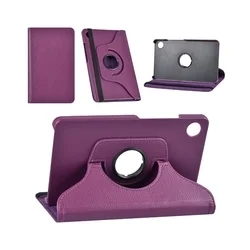 Samsung Galaxy Tab A9 8.7 X110 / X115 tablettok - lila fordítható műbőr tablet tok-5
