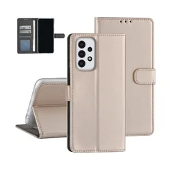 Samsung Galaxy A23 5G telefontok - Arany ráhajtófüles könyvtok-3