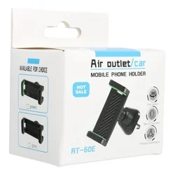 TR-60E - univerzális szellőző nyílásra helyezhető fekete autós tartó-5