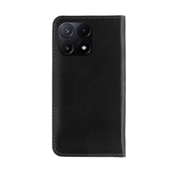 Xiaomi Poco X6 Pro telefontok - Tactical Field fekete szilikon keretes könyvtok mágneses ráhajtófüllel-1