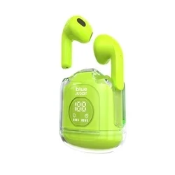 Bluestar TWS Mini Fi22 headset - átlátszó / zöld bluetooth headset, töltő tokkal ﻿-2