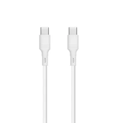Bluestar kábel - Type-C (USB-C) / Type-C (USB-C) fehér kábel 1m, 60W-1