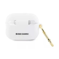 Airpods PRO 2 tartó: Hello Kitty 3D - fehér szilikon tok ﻿-1