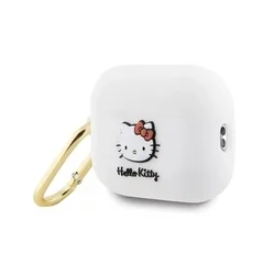 Airpods PRO 2 tartó: Hello Kitty 3D - fehér szilikon tok ﻿-2