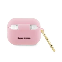 Airpods PRO 2 tartó: Hello Kitty 3D - pink szilikon tok ﻿-1