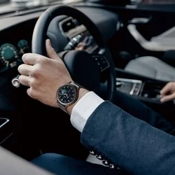 Huawei Watch 3 / Watch 3 Pro okosóra szíj - Dux Ducis Milanese - mágneses fekete fémszíj (22 mm)-5