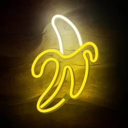 BANÁN Neon LED felirat 28,5 x 2 x 19,6 cm-2
