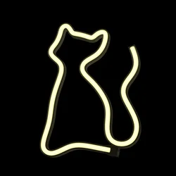 Fehér Cat Neon LED felirat 17 x 2 x 23,5 cm-1