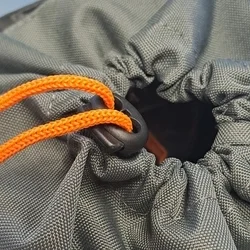 Hátizsák - Zsinóros - szürke / narancssárga hátizsák-3