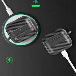 AirPods 3 tartó - Carbon mintás fekete, karabinerrel-4