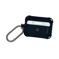 Airpods Pro 1 tartó: Nitro fekete tok, karabinerrel-1