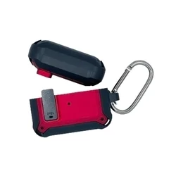 Airpods Pro 1 tartó: Nitro piros / fekete tok, karabinerrel-1