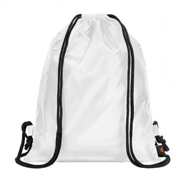 Hátizsák - Zsinóros - fehér / fekete hátizsák-1