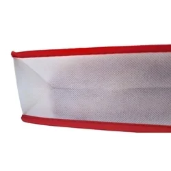 Válltáska - Nagy bevásárló táska, fehér / piros -3