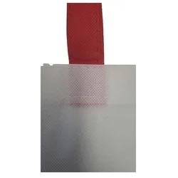 Válltáska - Nagy bevásárló táska, fehér / piros -1