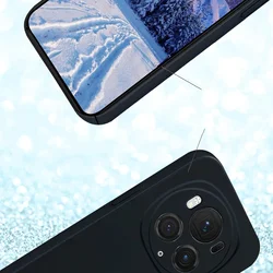 Honor Magic6 Pro telefontok - PASTEL - fekete szilikon hátlap tok-1