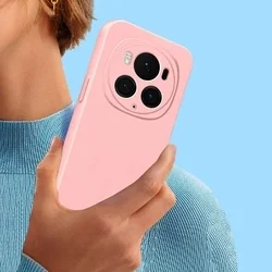 Honor Magic6 Pro telefontok - PASTEL - púder pink szilikon hátlap tok ﻿-2