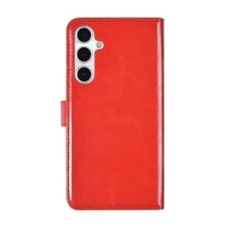 Telefontok Samsung Galaxy A35 5G - piros ráhajtófüles könyvtok-1