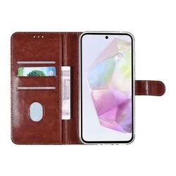 Samsung Galaxy A35 5G telefontok - barna ráhajtófüles könyvtok ﻿-2