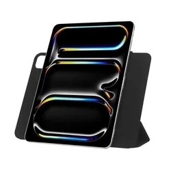 Tablettok iPad Pro 13 2024-2025 (7-8. Gen, 13 coll) - TECH-PROTECT MAGNETIC fekete smart case ceruza tartóval, mágneses rögzítéssel-5