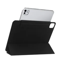 Tablettok iPad Pro 11 2024 (5. Gen, 11 coll) - TECH-PROTECT MAGNETIC fekete smart case ceruza tartóval, mágneses rögzítéssel-3