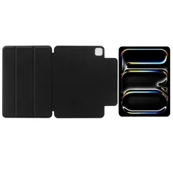 Tablettok iPad Pro 11 2024 (5. Gen, 11 coll) - TECH-PROTECT MAGNETIC fekete smart case ceruza tartóval, mágneses rögzítéssel-8