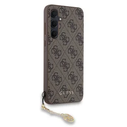 Samsung Galaxy A35 5G telefontok - Guess 4G Charms Hátlaptok - Barna-2