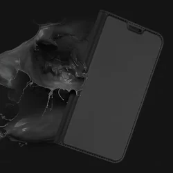 Telefontok Samsung Galaxy A70 - Dux Ducis fekete kinyitható tok-3