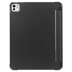 Tablettok iPad Pro 13 2024-2025 (7-8. Gen, 13 coll) - fekete ORIGAMI smart case, ceruza tartóval-1