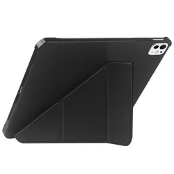 Tablettok iPad Pro 13 2024-2025 (7-8. Gen, 13 coll) - fekete ORIGAMI smart case, ceruza tartóval-4