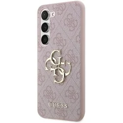 Samsung Galaxy A55 5G telefontok - Guess Metal Logo - Pink hátlap tok ﻿-1