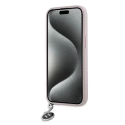 Telefontok iPhone 15 - Karl Lagerfeld - Rosegold strasszköves hátlap tok-5