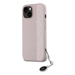 Telefontok iPhone 15 - Karl Lagerfeld - Rosegold strasszköves hátlap tok-3