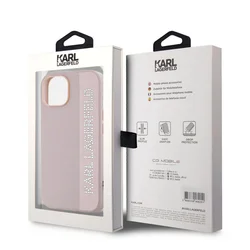 Telefontok iPhone 15 - Karl Lagerfeld - Rosegold strasszköves hátlap tok-7