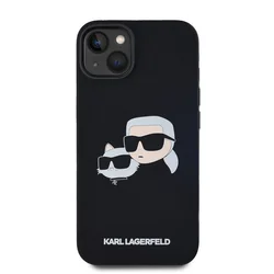 Telefontok iPhone 13 - Karl Lagerfeld fekete magsafe kompatibilis hátlap tok-3