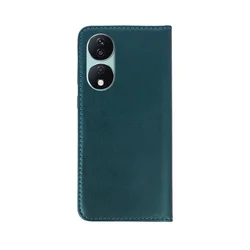 Honor X7b telefontok - Smart Magnetic zöld szilikon keretes mágneses könyvtok ﻿-2