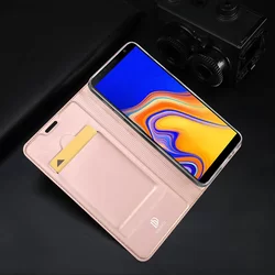 Telefontok Samsung Galaxy A50 - Dux Ducis rosegold flipcover tok-3