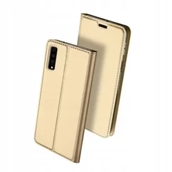 Telefontok Samsung Galaxy A50 - Dux Ducis arany flipcover tok-1