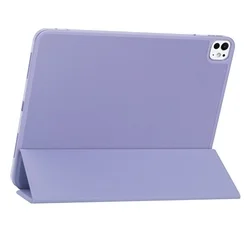 Tablettok iPad Pro 13 2024-2025 (7-8. Gen, 13 coll) - lila smart case, ceruza tartóval-3