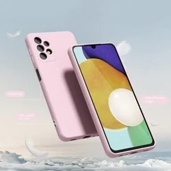 Samsung Galaxy A32 4G / LTE telefontok - PASTEL - púder pink szilikon hátlap tok-2